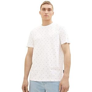 TOM TAILOR-denim Denim Heren T-shirt met een all-over print van katoen