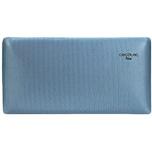 Cecotec Flow Luxury hoofdkussen, 90 cm, 100% visco-elastisch, gemiddelde tot hoge hardheid, kern met actieve kool, extra zacht, ademend, blauw-metallic, mijtwerend en antibacterieel