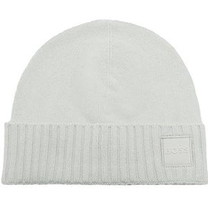 BOSS Heren Akaio_Hat Beanie, Licht/Pastel Grey57, Eén maat