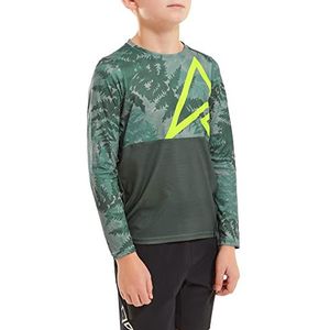 Altura Spark LS BTT T-shirt, uniseks, voor kinderen, Olijf, 11 años