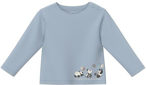 T-shirt - Zacht Katoen - Lange Mouwen - Normale Pasvorm - Pandaprint