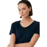 Mexx FEMMIE Basic T-shirt met V-hals, blauw, XL