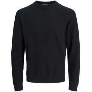 Jack & Jones JCOMAZER Knit Crew Neck, zwart, XL
