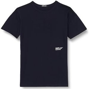 Replay T-shirt voor jongens, 882 Deep Blue, 12 Jaar