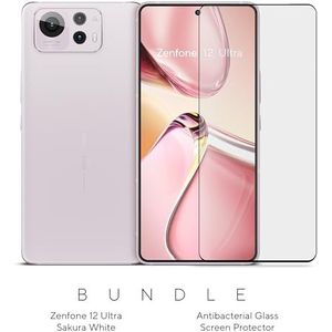 ASUS Zenfone 12 Ultra, EU Officieel, Sakura White, 16GB RAM 512GB Opslag, Snapdragon 8 Gen Elite, 6,78” AMOLED 144Hz, 50MP Gimbal Camera + Screenprotector