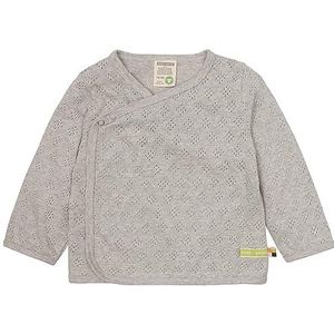 loud + proud Uniseks wikkeljas voor kinderen, jacquard gebreid, GOTS-gecertificeerd jack, zilver, 98/104, zilver