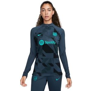 Nike Dames Top FCB Wnkdf Strkdrilltopk Gxpm3R, Thunder Blue/Thunder Blue/Black/Ene, FJ4677-438, L