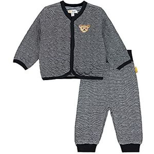 Steiff Set jogger + sweatshirt voor jongens en baby's, uniseks 0-24, Steiff marineblauw, 68 cm