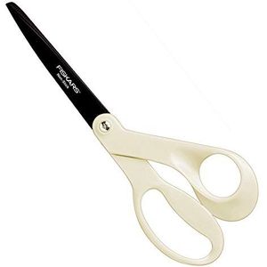 Fiskars Schaar met antikleeflaag, lengte: 21 cm, roestvrij staal/kunststof, wit, 1003924