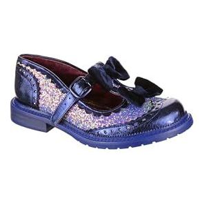 Irregular Choice Dames Marie Loafer Flat, Blauw, 39 EU