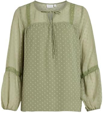 VILA Blouse 'Edee'  pastelgroen