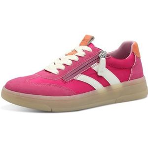 Jana Dames Vegan Komfort Sneaker, Fuchsia, 4 UK, Fuchsia, 37 EU