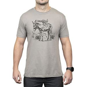 Magpul Mapgul katoenen T-shirt met ronde hals voor heren, Burro Zilver, XXL