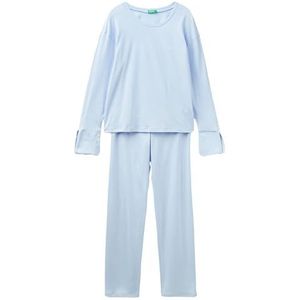 United Colors of Benetton Pig(Tricot + Pant) 3Y5E3P02P Pyjama-set, lichtblauw 2K3, M dames, lichtblauw 2k3, M