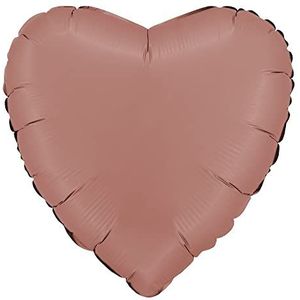 Hartballon hart vorm folie ballon mylar (46 cm, 18 inch), roségoud gesatineerd