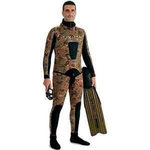 Spepton THP958-5 7/5 mm gold camouflage men full suit, brown, x-large