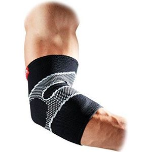 Mc David Unisex – Erwachsene Ellbogenbandage-5130 Ellbogenbandage, Schwarz, L