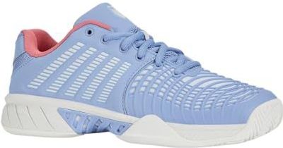 K-Swiss Dames Express Light 3 tennisschoen, Open Air/Bright White/Strawberry Ice, 39 EU, Open Air Bright White Strawberry Ice, 39 EU