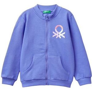 United Colors of Benetton Gebreid vest voor meisjes en jongens, Blauw, 24 Maanden