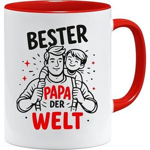 Bester Papa Der Welt | Mok Papa Vertertag met spreuk | Koffiemok als vaderdagcadeau | Verjaardag | Cadeau-idee voor Vaderdag | Beste Cadeau Verjaardag