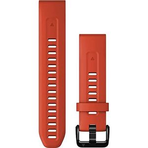 GARMIN QuickFit, horlogepolsband van siliconen, 20mm, Rood Geschikt voor Fenix 5S/6S/7S , Instinct 2S, Descent Mk2S, D2 Delta S