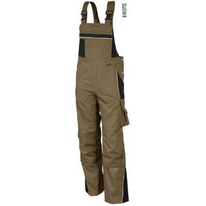 Tuinbroek QUALITEX PRO MG 245 khaki/zwart maat 48