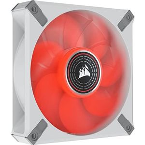 CORSAIR ML120 LED ELITE, 120 mm rode LED-fan met magnetische levitatie en AirGuide, enkele set - Wit frame