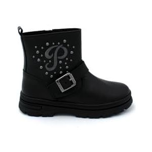 Pablosky Leader-tech meisjeslaarzen met ritssluiting, Zwart, 36 EU