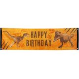 Boland - Banner T-Rex, 150 x 80 cm, decoratie voor themafeesten en verjaardagen, hangende decoratie,dino kinderfeestje