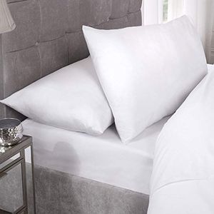 Emma Barclay Percale FTD. Sheet King Bed Wit, 50Percent Katoen/Polykatoen/Polyester