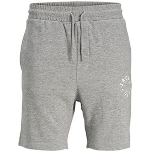 JACK&JONES PLUS Jpstwarrior sweatshorts voor heren in Pls sweatshorts, lichtgrijs gem., 48