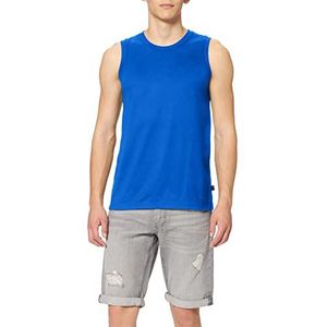 Trigema Heren shirt met schouderbandjes van single jersey, blauw (navy 046), XXL