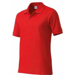 SIGGI - Hoogwaardig poloshirt ""Summer"", korte mouwen van 100% piqué-katoen, verschillende kleuren, gewicht per vierkante meter, maat 180. - Maat: XXXL - Varianten: rood
