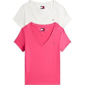 Tommy Jeans - Casual T-shirt - Wit - 100% Katoen