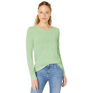Amazon Essentials Lichtgewicht sweater met ronde hals voor dames (verkrijgbaar in grote maten), helder mintgroen, X-Small