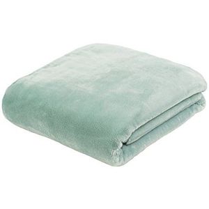 Gözze - Premium Kasjmier-gevoel Woon- en Knuffeldeken - Aqua - 100% Polyester