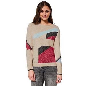 Cecil Dames B302172 Trui, Birch White Melange, S, berk wit melange, S