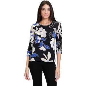 Betty Barcloay T-shirt voor dames, zwart/blauw, 42