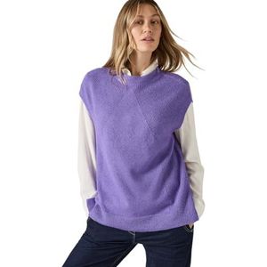 CECIL - Pollunder - Lila Melange - Mouwloos - Katoenmix met Stretchaandeel