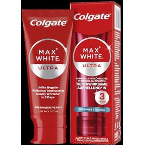 Colgate Max White Ultra Freshness Pearls Tandpasta 50 ml, tandpasta voor wittere tanden en langdurige frisheid