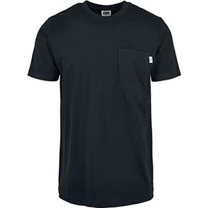 Urban Classics - Organic Cotton Basic Pocket Heren T-shirt Zwart