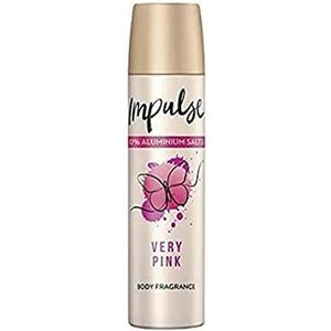 Impulse Deospray Very Pink Deodorant voor vrouwen met een bloemige geur 75 ml 1 stuk