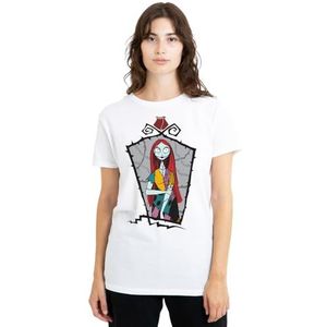 The Nightmare Before Christmas Sally Frame dames T-shirt, wit, klein, Wit, S