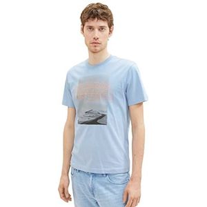 TOM TAILOR Heren 1036427 T-shirt, 26320-Stonington Blue, XXL, 26320 - Stonington Blauw, XXL