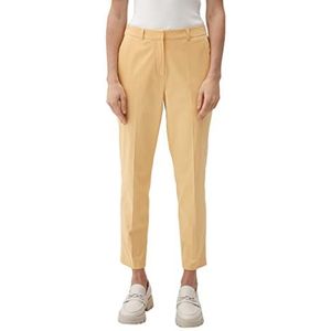 s.Oliver BLACK LABEL Dames Chino, enkelfit, geel, 38