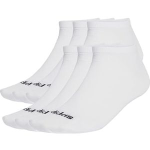adidas - Linear Crew Socks - Enkelsokken - Wit - 6 Paar