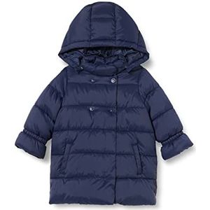 United Colors of Benetton Lange gevoerde jas met knopen en ritssluiting voor meisjes.