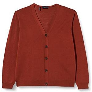 Maerz Gebreide cardigan voor heren, superwash, koper, 48