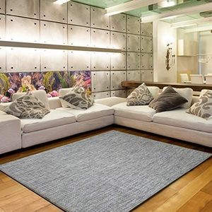 Vinyl tapijt, gevlochten, voor woonkamer, fijn, beige, gemêleerd, afmeting 120 x 170 cm