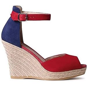 TONI PONS Sharon-A, damesschoenen, rood, 38 EU, Azul Y Amarillo, 38 EU